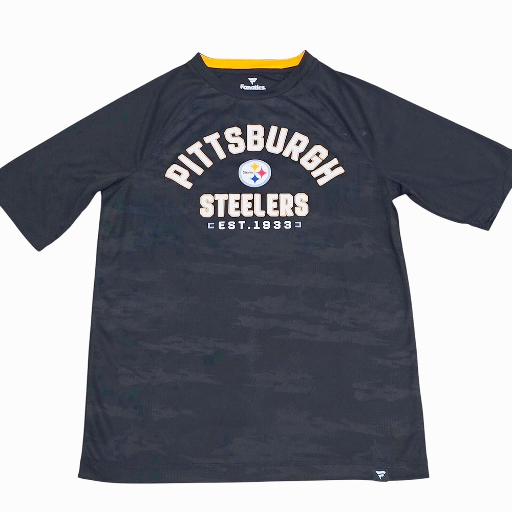 Pittsburgh Steelers Fanatics Mens Size M Camo‎ Performance T Shirt Top